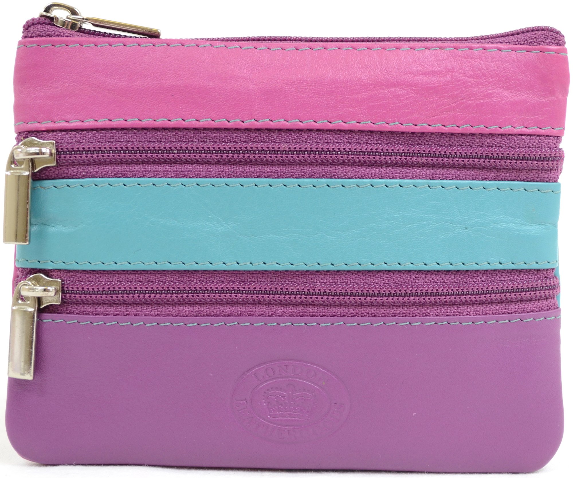 Ladies/Womens Soft Leather Handy Coin/Money Purse (Sunset)