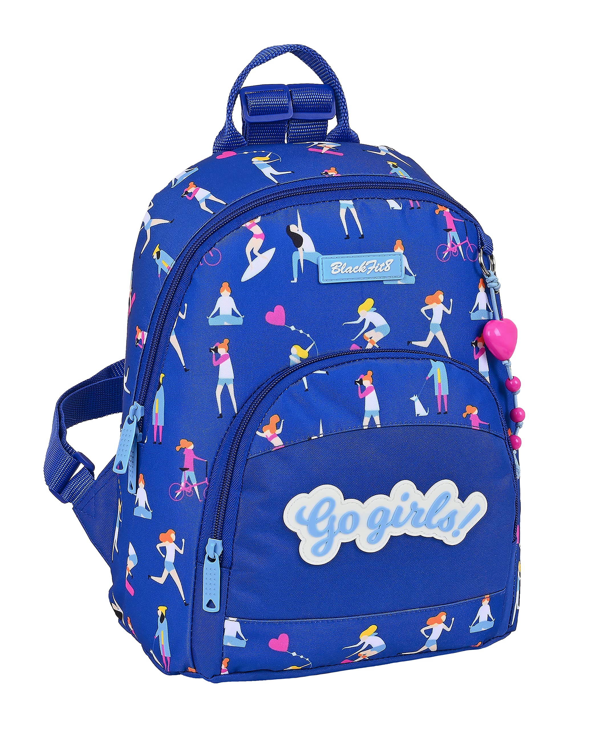 SAFTA Blackfit8 Boys' M846A Mini Recyclable Backpack, Blue, 250x130x300 mm