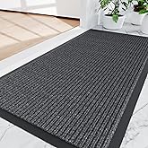 Amyracel Front Door Mat Indoor Outdoor Entrance, 48"x 96" All-Season Waterproof Doormat for Enterway, Heavy Duty Commercial Floor Mat, Fade Resistant, Rubber Back, Low Profile, Easy Clean
