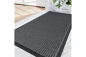 Amyracel Front Door Mat Indoor Outdoor Entrance, 36" x 60" All-Season Waterproof Doormat for Enterway, Heavy Duty Commercial Floor Mat, Fade Resistant, Rubber Back, Low Profile, Easy Clean