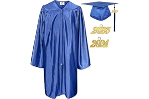 MyGradDay Shiny Kindergarten & Preschool Graduation Gown Cap Tassel 2024 & 2025 Charm