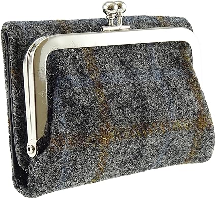 harris tweed clasp purse