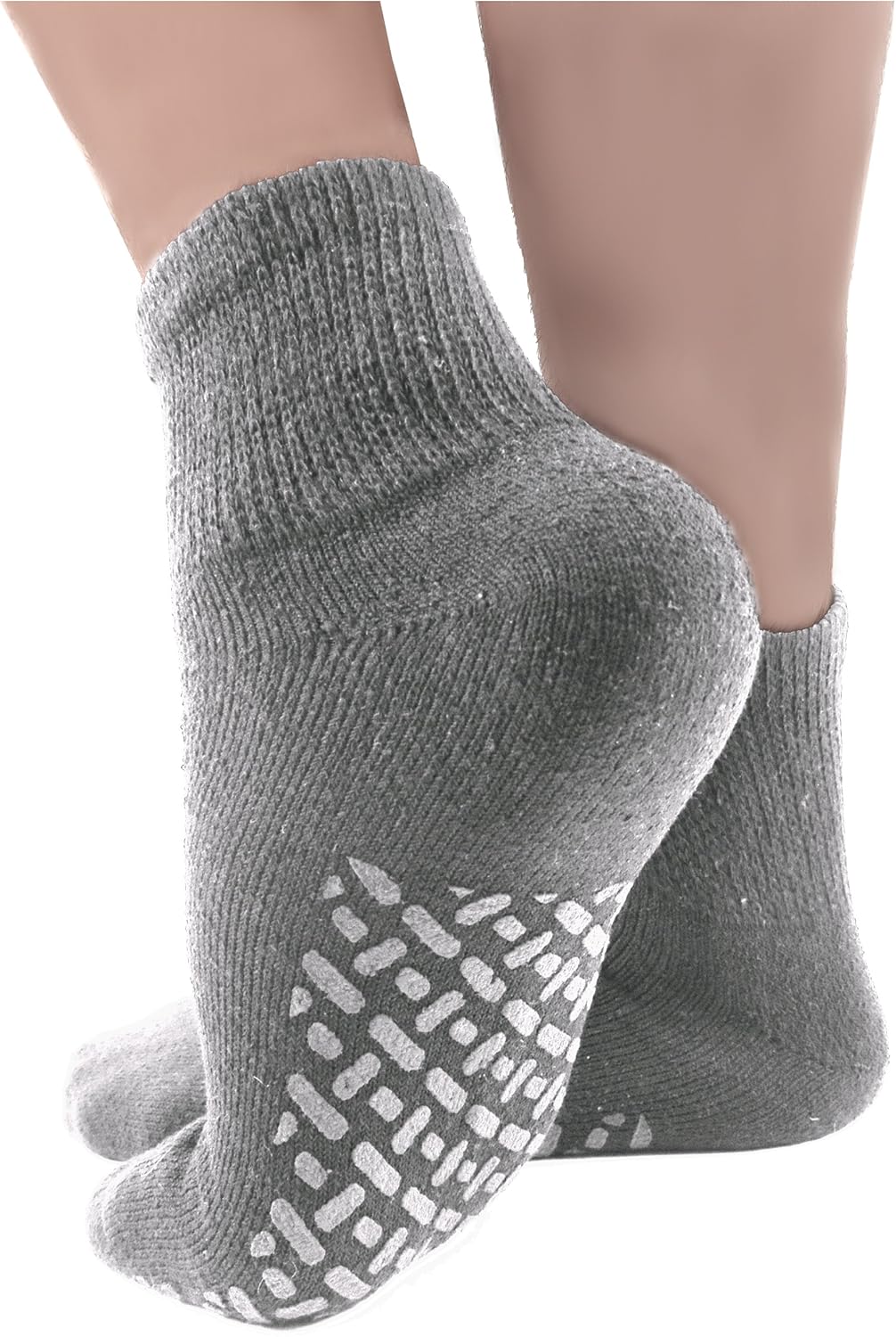 Debra Weitzner Non-Binding Loose Fit Sock - Non-Slip Diabetic Socks for Men and Women - Crew 6Pk White: Health & Personal Care