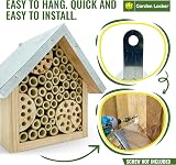 Garden Locker Wild Bee House Insect Hotel with Metal Roof 17x12x17cm view 7