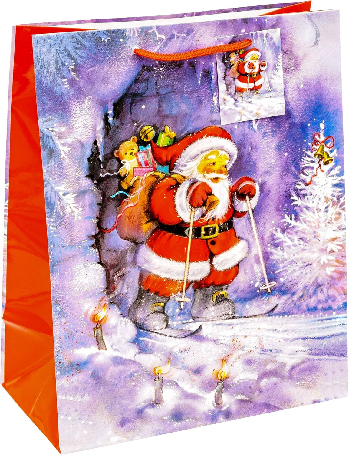 TSI 84317 Gift Bags Christmas No 7, Pack of 12, Size: Large (10 x 5.5 x 12.5 inch), Motif Christmas series 7, 1 count (Pack of 12) - Image 4