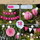 Itsy Bitsy Party Co Premium Reusable Pink Birthday Decoration Set view 5