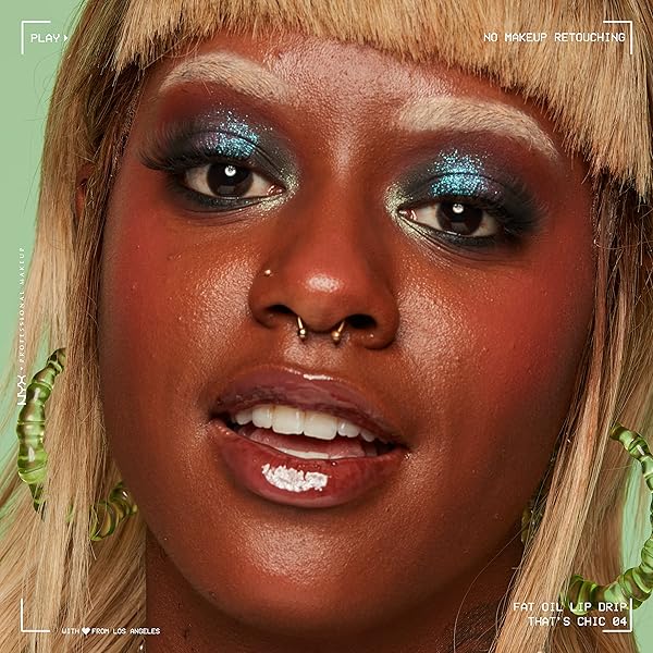 NYX PROFESSIONAL MAKEUP FAT OIL LIP DRIP, MOISTURIZING LIP OIL GLOSS, VEGAN TINTED FORMULA, UP TO 12 HR HYDRATION – THAT’S CHIC (DEEP BERRY)