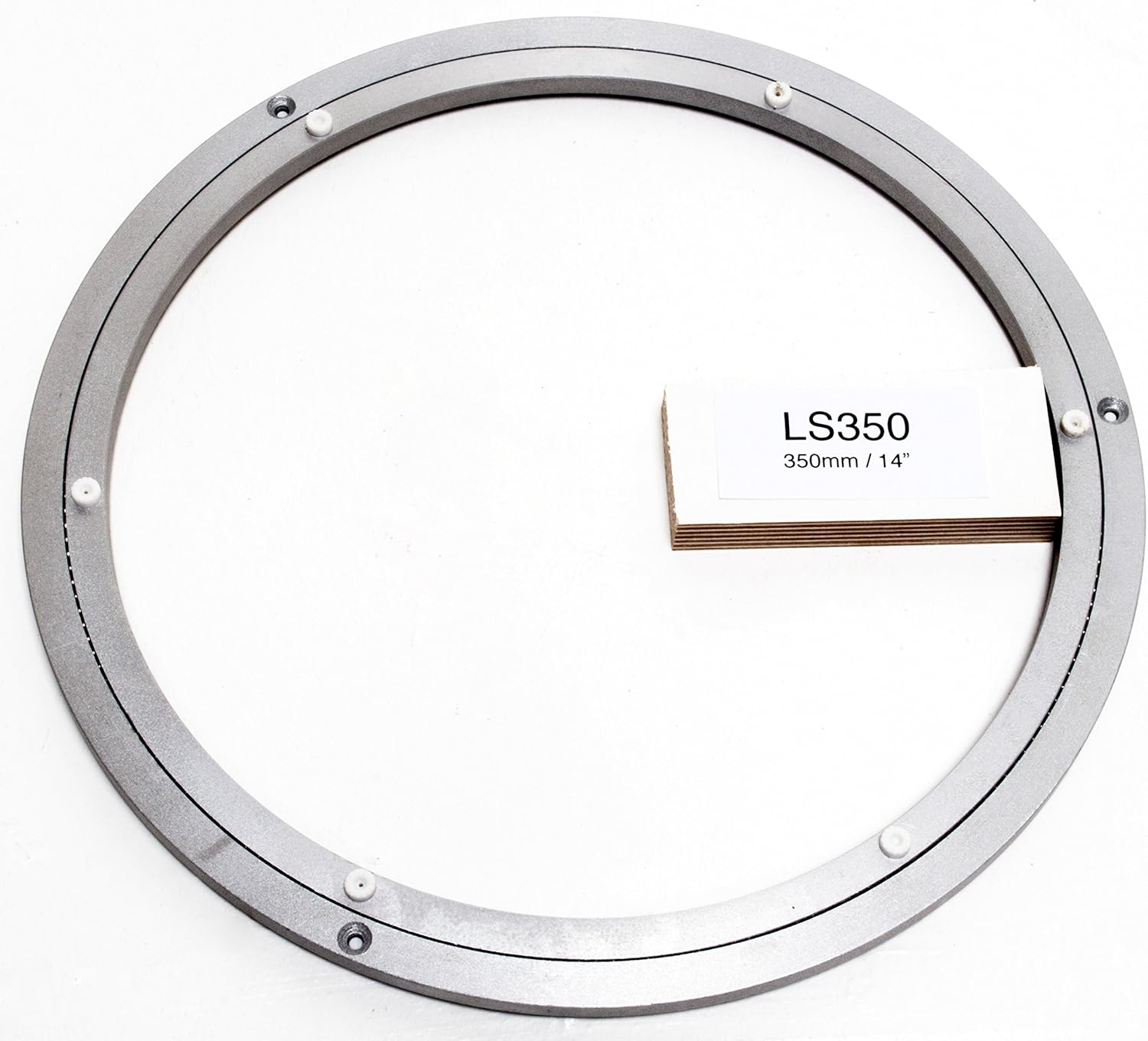 Lazy Susan Rotating Aluminium Metal Round Circular Turntable Bearing 35cm 14 inch 350mm Heavy Duty, Silver, 350mm - 14" - Image 5