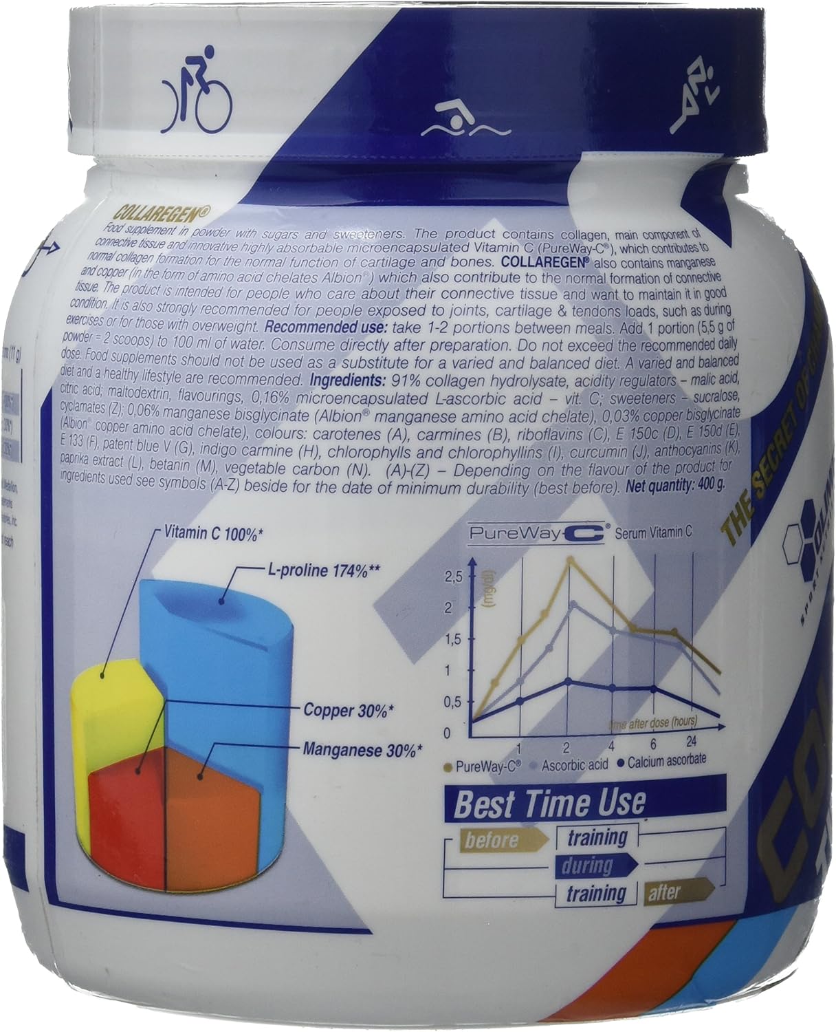 OLIMP SPORT NUTRITION Olimp Labs Collaregen Mineral Supplement, Orange Flavour Powder, 400 g, 400 g (Pack of 1) - Image 3