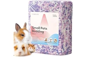 BUCATSTATE Hamster Bedding 15L, 99% Dust-Free Guinea Pig Paper Bedding Odor Control Paper Bedding, Cozy Small Animal Bedding for Rabbit Rat Syrian Dwarf Hamsters Gerbils (Lavender)