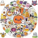 Anwyll Halloween Stickers - 100 Pcs Halloween Party Favors | Cute Halloween Stickers Bulk Vinyl Waterproof Halloween Decoations for Goodie Bags Treats Gifts Crafts Prizes Water Bottles