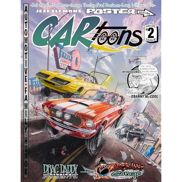 Muscle Car Toons: 55 Full Color Automotive Cartoon Illustrations