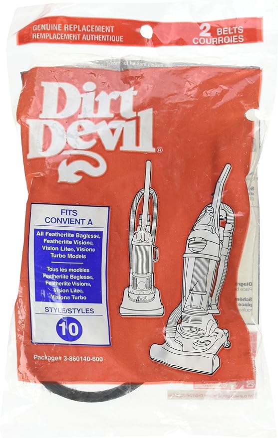 Amazon Com Dirt Devil Vacuum Belt 3860140600 Style 10 Household Vacuum Belts