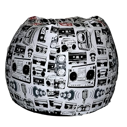 Comfy Bean Bags Printed XXXL Bean Bag without Fillers Cover (Multi-Color)