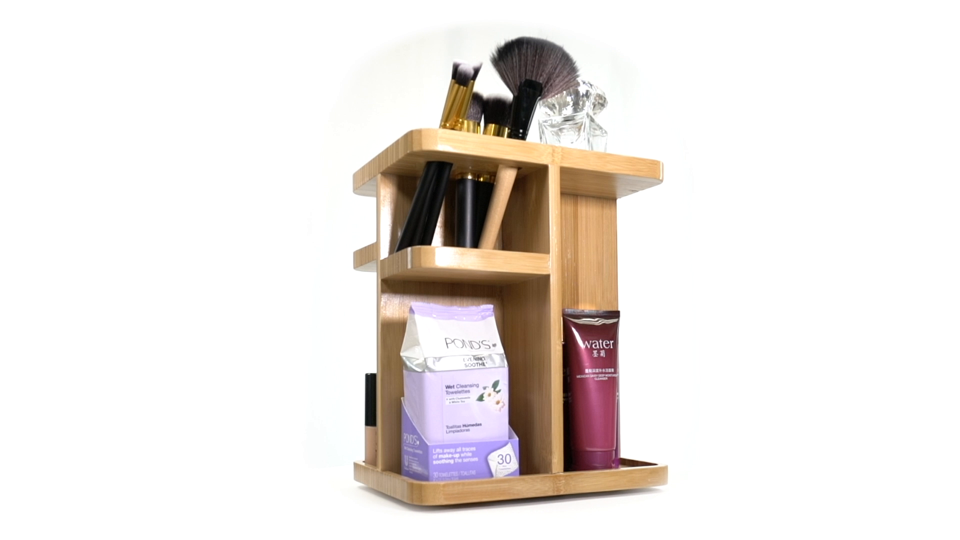 Amazon.com: Sorbus 360° Makeup Organizer - Bamboo Wood Make Up