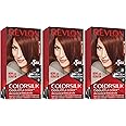 Revlon Permanent Hair Color, Permanent Hair Dye, Colorsilk with 100% Gray Coverage, Ammonia-Free, Keratin and Amino Acids, 31 Dark Auburn, 4.4 Oz (Pack of 3)