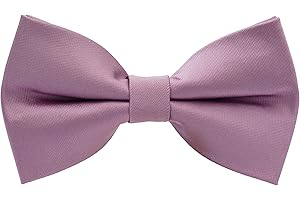 ZENXUS Pre-Tied Bow Ties, Formal Solid Tuxedo Bowties, Toddlers, Boys and Youths, Adults, 3 Sizes