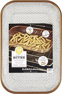 Wilton Bake It Better Copper Oven Crisper Basket, 10 in. x 16 in.