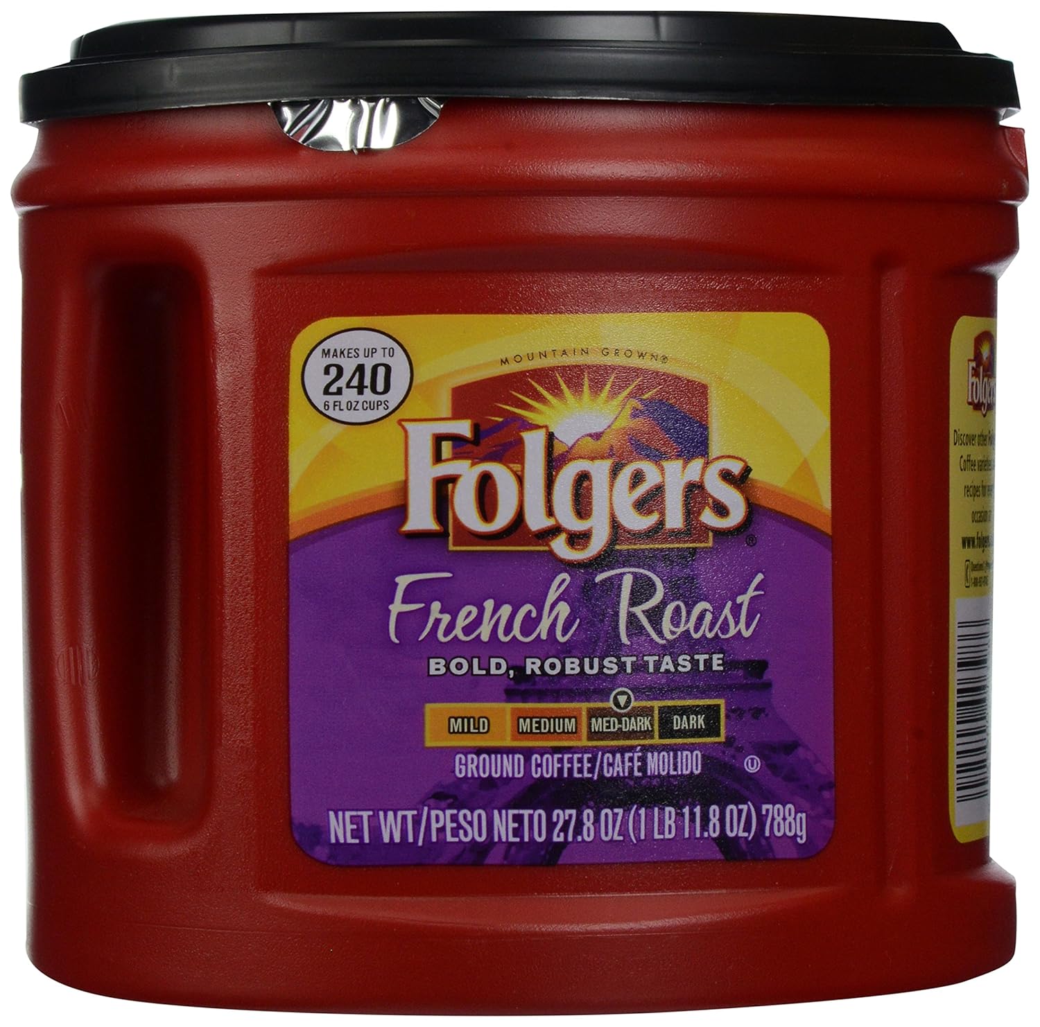 Folgers French Roast Ground Coffee, 27.8 oz Grocery