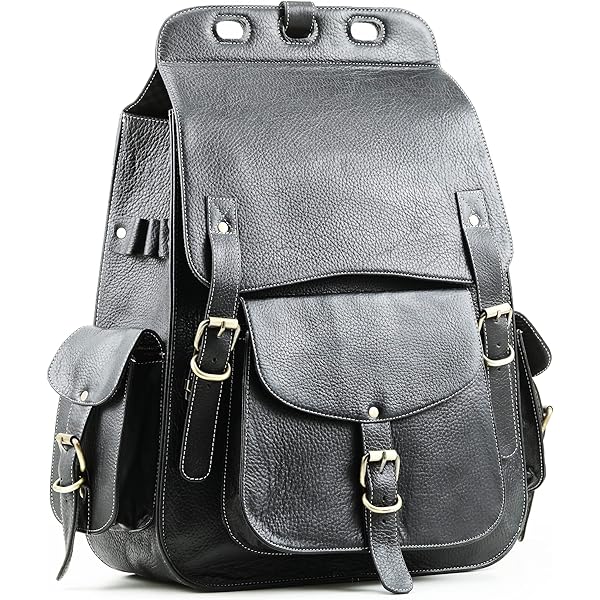 Handmade World Vintage Full Grain 20 Inch Black Leather Laptop Large ...