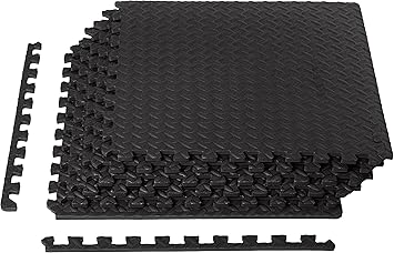 Amazon Com Amazonbasics Eva Foam Interlocking Exercise Gym Floor