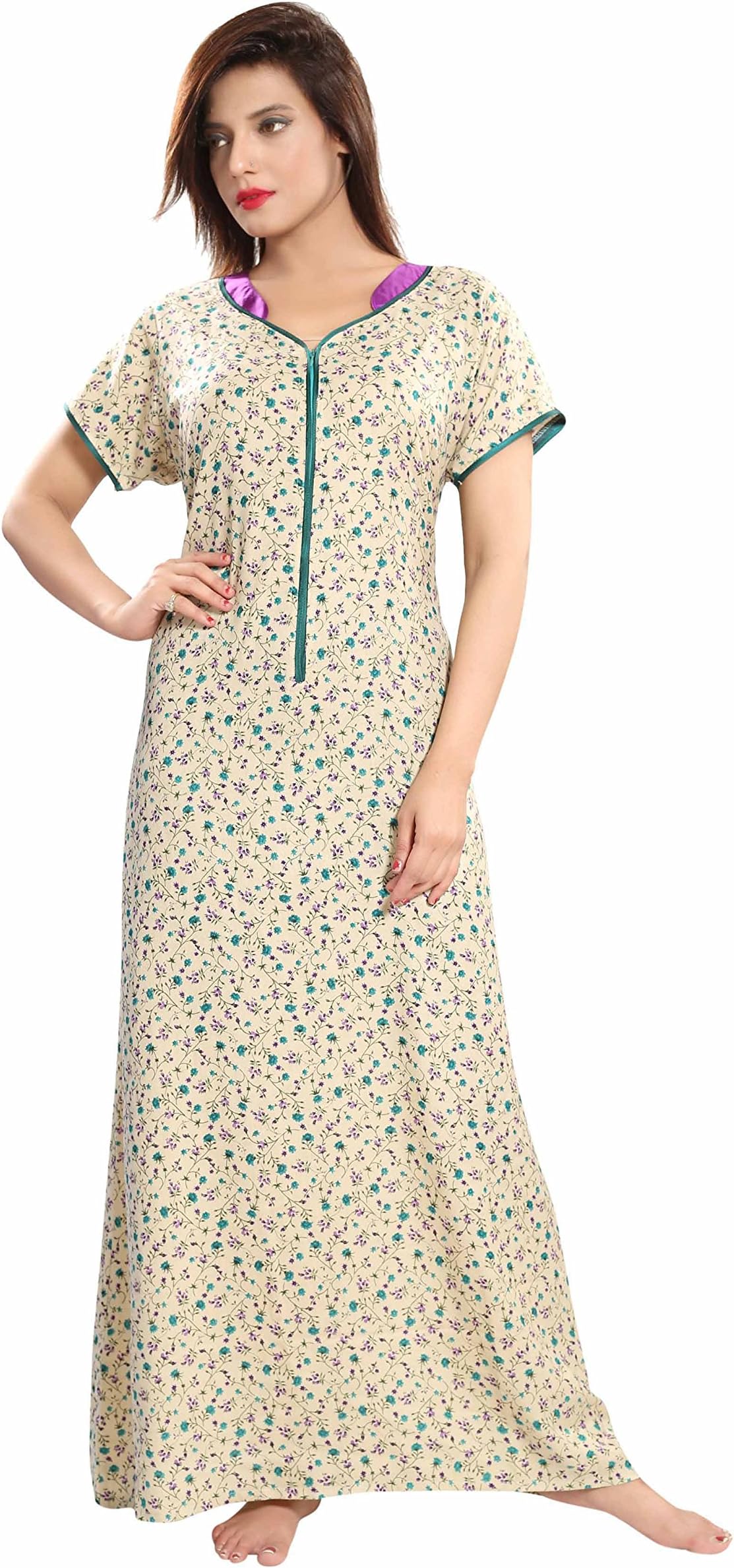 Soulemo Womens Alpine Feeding Nighty (Multipurpose - Regular & Feeding Nighty). 596