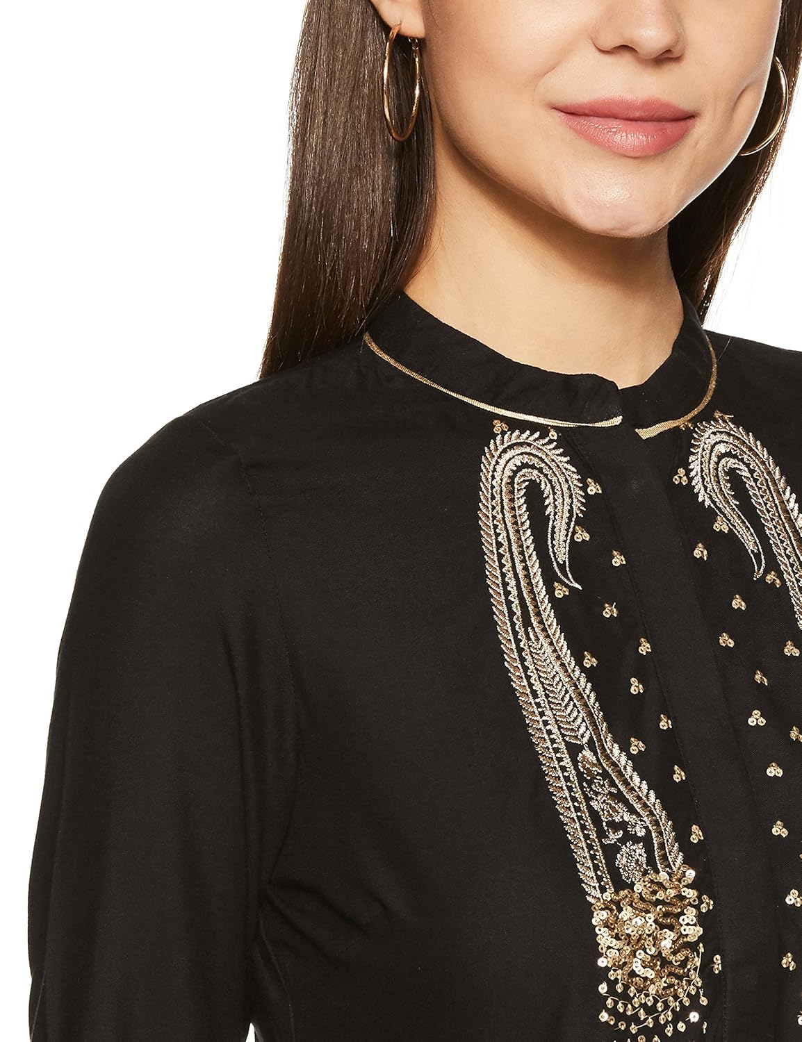 w for woman women's asymmetrical hemline kurta