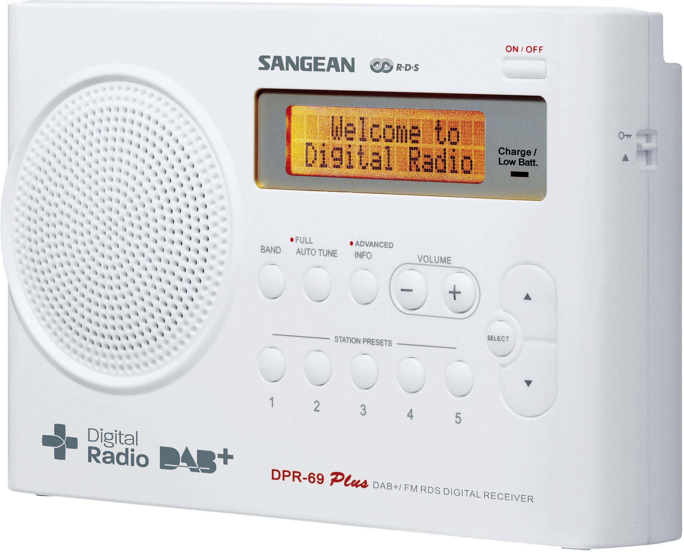 Sangean DPR-69 DAB+ WHITE