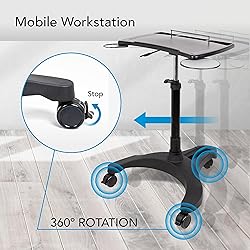 EHO Mobile Laptop Standing Desk Carts on Wheels