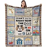 Qotuty Dog Mom Gifts for Women, Dog Lovers Gifts, Presents for Dog Lovers/Moms Women, Doggy Blanket 50"x60", Presents from Doggy to Mom for Birthday Soft Throw Blanket