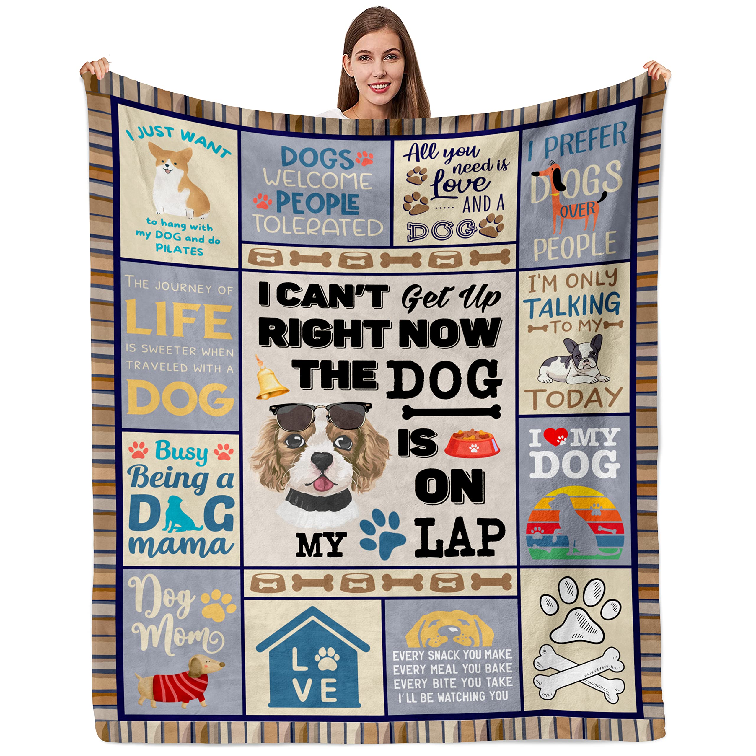 Dog Mom Gifts For Women Dog Mom Gifts Throw Blanket 50
