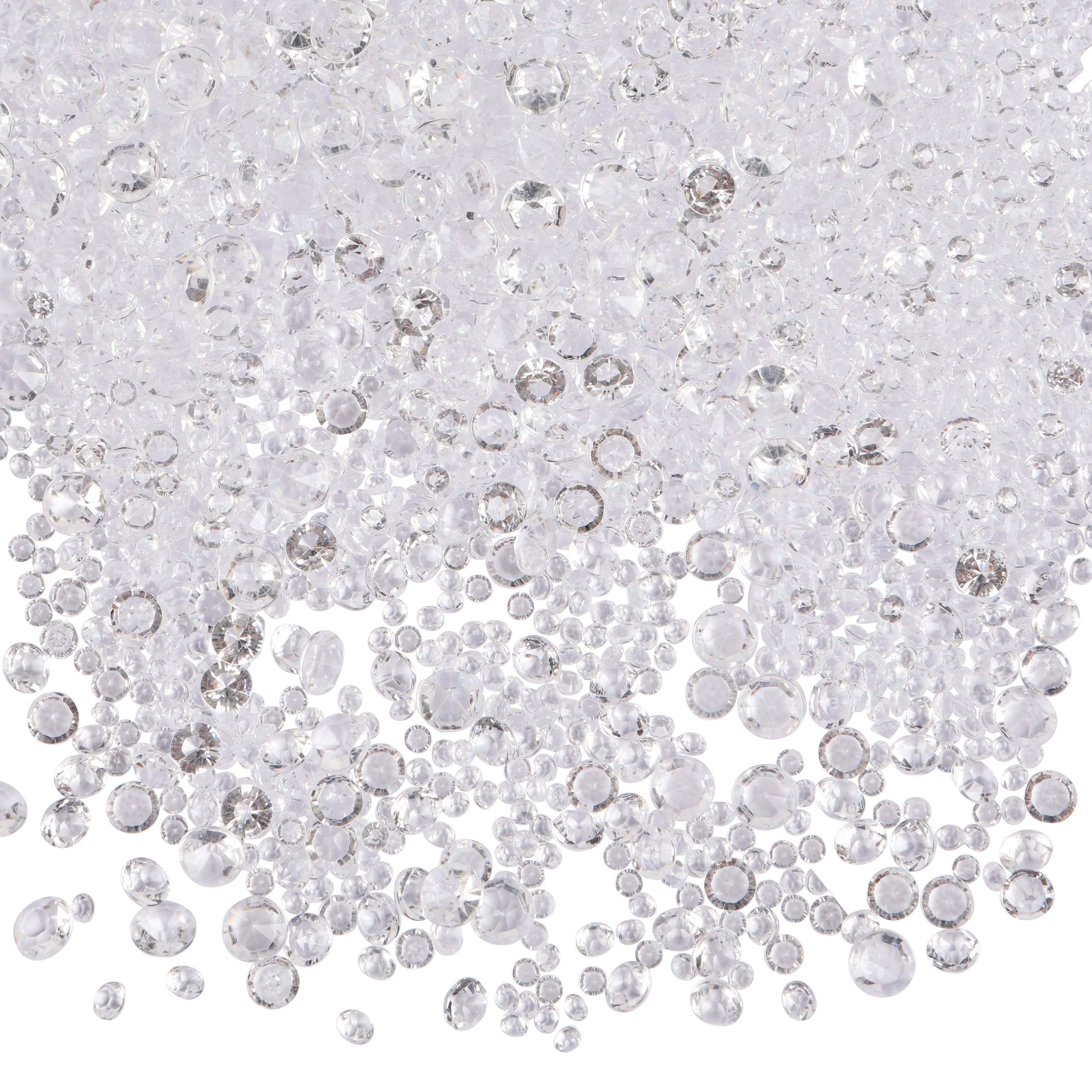 LUSSO LIA 3900 Pieces Scatter Diamond Wedding Table Party Confetti Crystals (Clear)