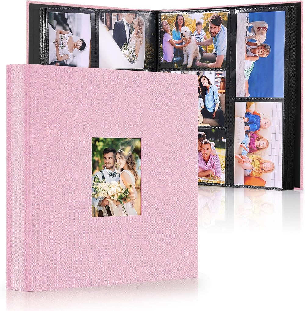 DazSpirit 6x4 Inch Photo Album 600 Pockets Linen Cover 10x15cm