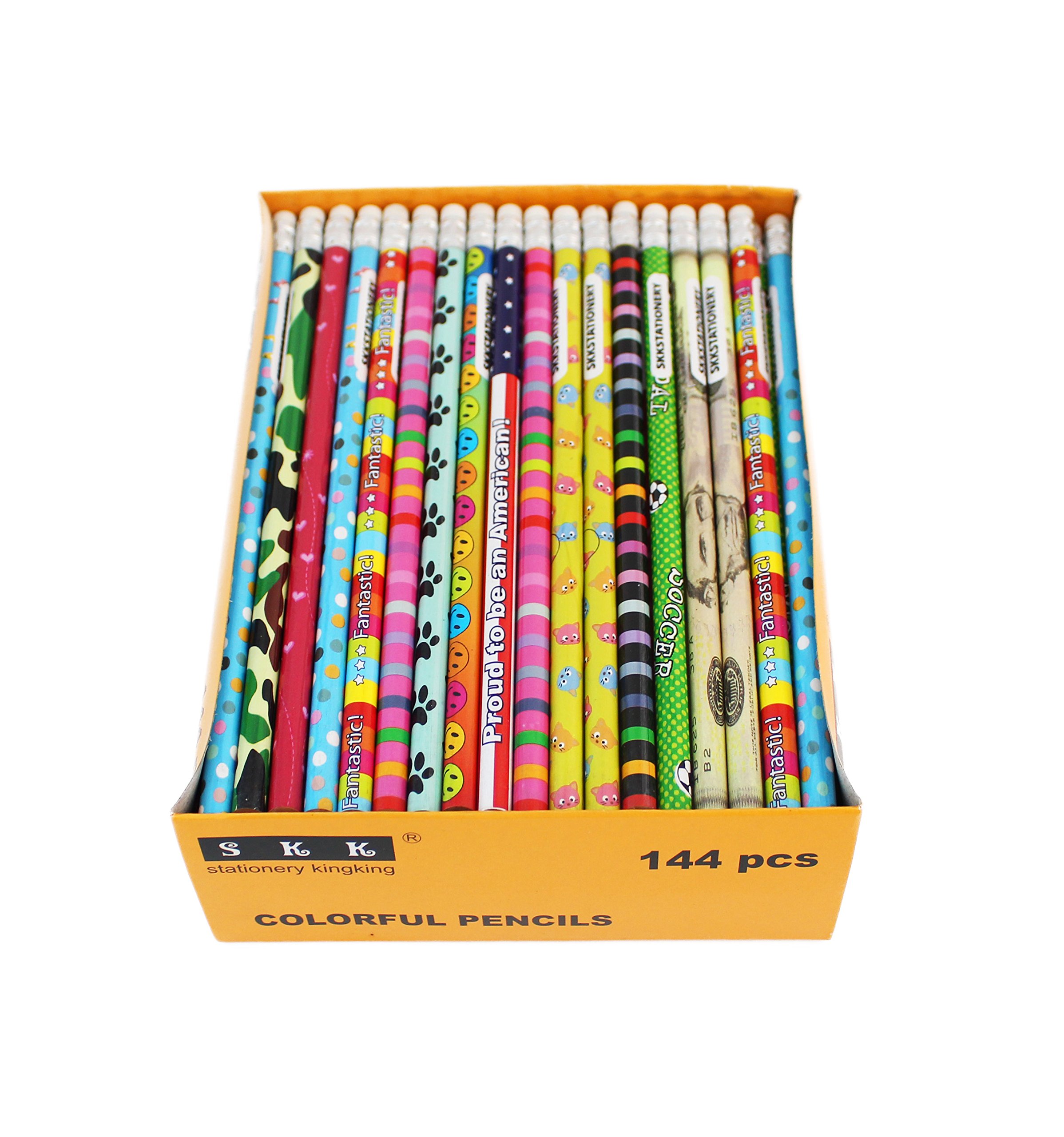 thumbnail image 2 of 144-Piece Funtastic Animals Pencil Assortment - Colorful Printed School & Office Pencils 2 of 9