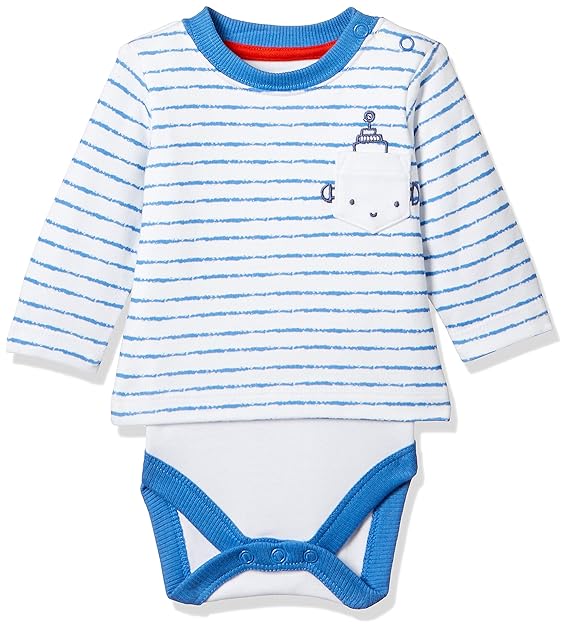 Baby Boys Regular Fit Cotton Bodysuit