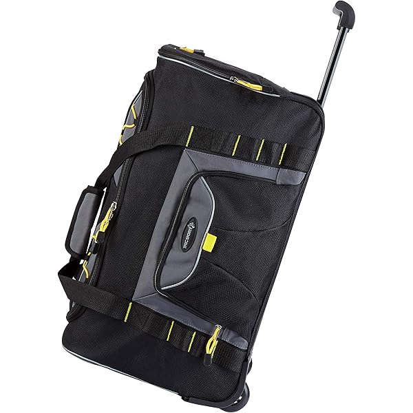 Amazon.com | Travelers Club Adventure Travel Rolling Duffel Bag, Black,  22-Inch | Travel Duffels