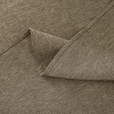 WELTRXE Round Table Cloth 180cm Dark Linen Faux Linen Water Resistant view 5