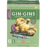 GIN GINS Original Ginger Chews by The Ginger People 4.5oz Bag 1Pk