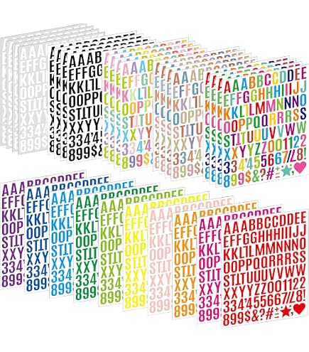 648 Glitzer-Buchstaben-Aufkleber – Selbstklebend Für Scrapbooking, Dekoration & Basteln