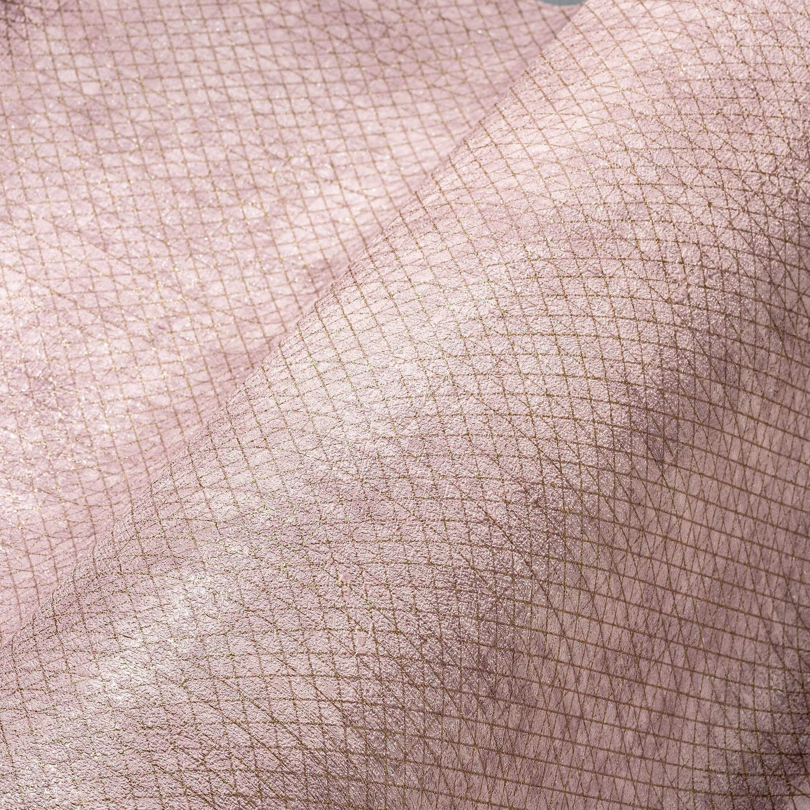A.S. Création The BOS 388263 Non-Woven Wallpaper Metallic Rose Gold 10.05 m x 0.53 m Made in Germany