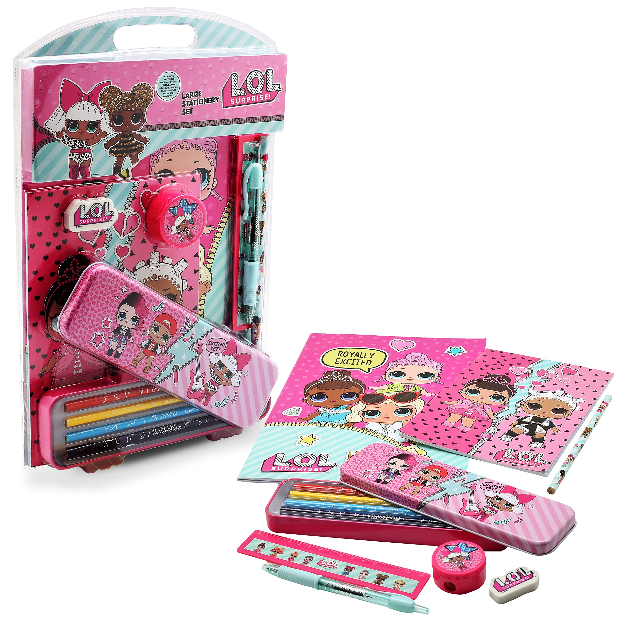 LOL Surprise! Large Stationery Kit for Girls LOL Dolls Series 1 Limited Edition School Set for Girl