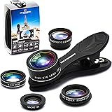 SHUTTERMOON UPGRADED Phone Camera Lens Kit for iPhone 12/11/Xs/R/X/8/7 Smartphones/Pixel/Samsung/Android Phones Camera. 2xTel