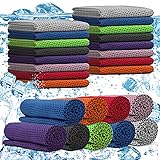 PJPSAA 24 Pack Cooling Towels Bulk for Neck and