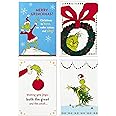 Image Arts Boxed Christmas Cards Assortment, Classic Grinch (4 Designs, 24 Christmas Cards with Envelopes)