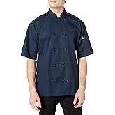 Uncommon Threads womens South Beach Chef Coat Short Slvs Shirt, Navy, XX-Large US