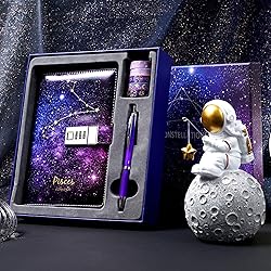 CAGIE Starry Constellation Lock Diary Set Gift Box