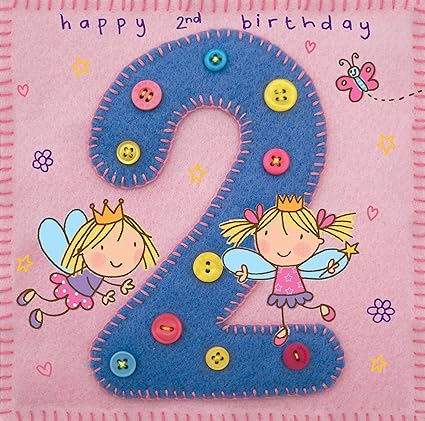 Twizler Biglietto Di Auguri Per 2 Compleanno Per Bambina Con Principessa Fatata E Farfalle Per 2 Anni Amazon It Cancelleria E Prodotti Per Ufficio