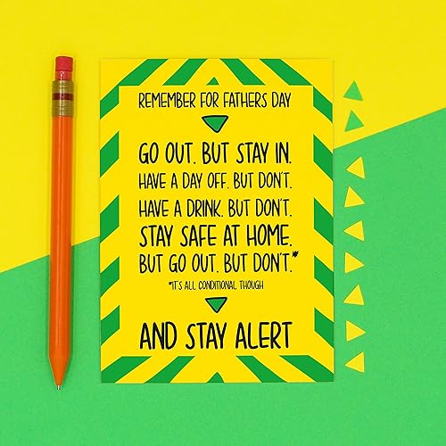Stay Alert Boris Johnson Speech Fathers Day A6 Card 10 5 X 14 8cm Amazon Co Uk Handmade