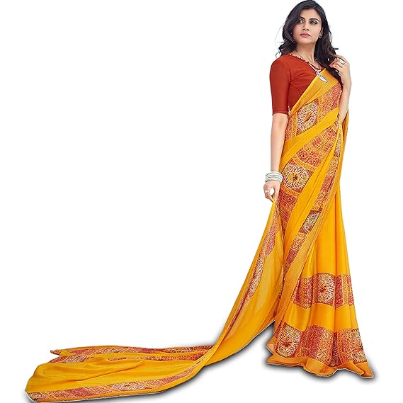 Shaily Womens Printed Silk Blend Sky Blue Saree[SUNAHARI31101sssr1_perent]