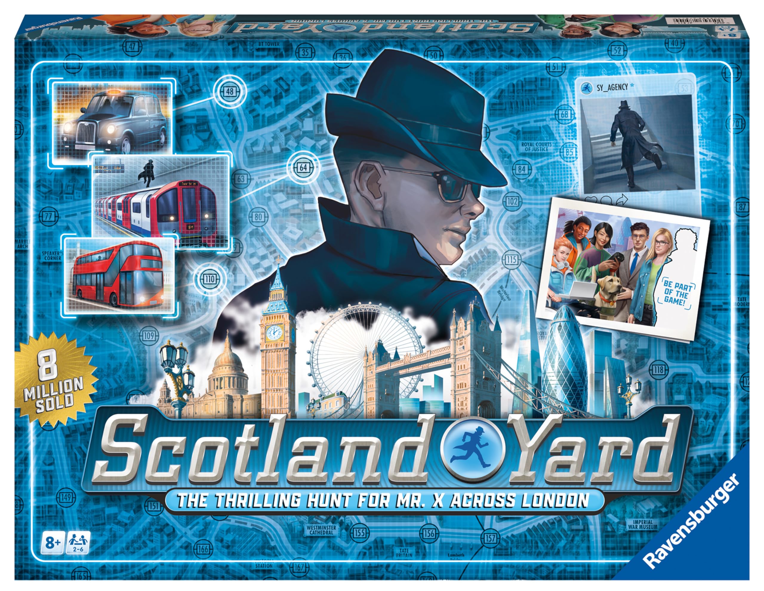 Ravensburger Scotland Yard - Family Strategy Board Game for Kids and Adults Age 8 Years Up - 2 to 6 Players